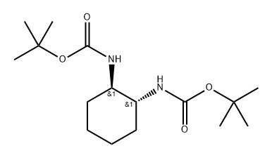 Carbamic acid, (1R,2R)-1,2-cyclohexanediylbis-, bis(1,1-dimethylethyl) ester, rel- (9CI) Struktur