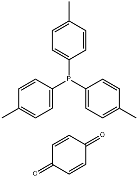 三对苯甲基膦苯醌加成物,15585-29-2,结构式