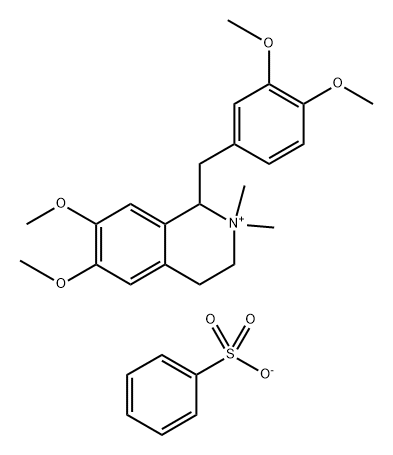 (R)-N-Methyl-Laudanosine benzene sulfonate 结构式