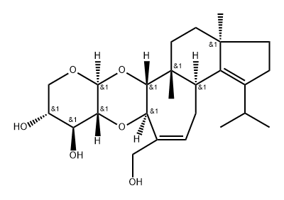 猴头菌多醇C, 156101-09-6, 结构式
