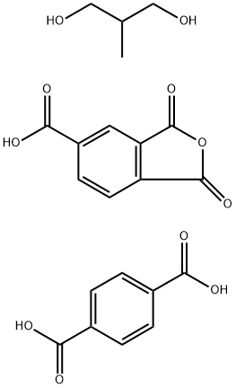 1,4-Benzenedicarboxylic acid, polymer with 1,3-dihydro-1,3-dioxo-5-isobenzofurancarboxylic acid and 2-methyl-1,3-propanediol Structure