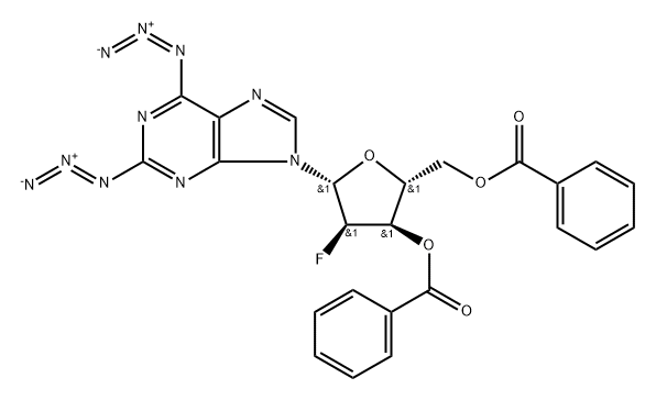 9H-Purine, 2,6-diazido-9-(3,5-di-O-benzoyl-2-deoxy-2-fluoro-β-D-ribofuranosyl)-