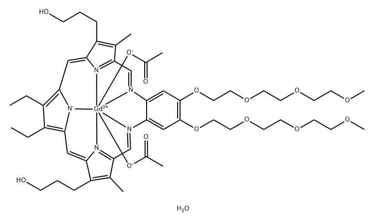 モテキサフィンガドリニウム 化学構造式