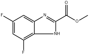 methyl 5,7-difluoro-1H-benzo[d]imidazole-2-carboxylate Struktur