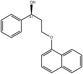 (S)-3-(萘基-1-氧基)-苯丙醇 结构式