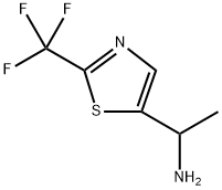 1-[2-(trifluoromethyl)-1,3-thiazol-5-yl]ethan-1-amin
e Structure