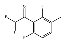 1-(2,6-Difluoro-3-methylphenyl)-2,2-difluoroethanone 结构式