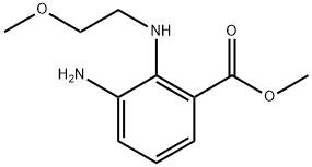 3-氨基-2-((2-甲氧基乙基)氨基)苯甲酸甲酯,1565709-19-4,结构式