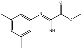 4,6-二甲基苯并咪唑-2-甲酸甲酯, 1566213-81-7, 结构式