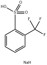 Benzenesulfonic acid, 2-(trifluoromethyl)-, sodium salt (1:1) Structure