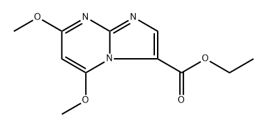 ethyl 5,7-dimethoxyimidazo[1,2-a]pyrimidine-3-carboxylate 结构式