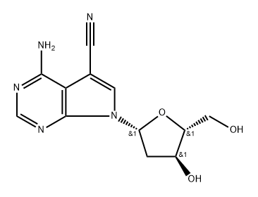 7-Cyano-7-deaza-2'-deoxyadenosine Struktur