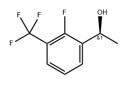 Benzenemethanol, 2-fluoro-α-methyl-3-(trifluoromethyl)-, (αS)- 结构式