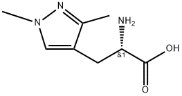 1H-Pyrazole-4-propanoic acid, α-amino-1,3-dimethyl-, (αS)- Structure