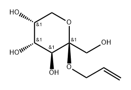 β-D-Fructopyranoside, 2-propen-1-yl Struktur