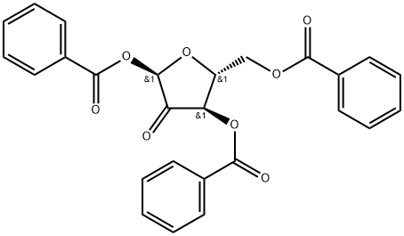 alpha-D-erythro-Pentofuranous-2-ulose 1,3,5-tribenzoate Struktur