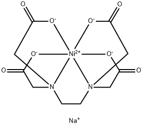 2-[2-(carboxylatomethyl-(carboxymethyl)amino)ethyl-(carboxymethyl)amin o]acetate, nickel(+2) cation Struktur