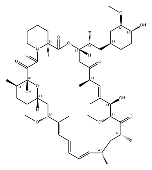 Rapamycin, (7R)- Struktur