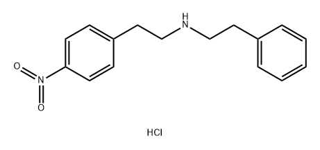 Benzeneethanamine, 4-nitro-N-(2-phenylethyl)-, hydrochloride (1:1) Structure
