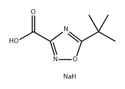 5-(叔丁基)-1,2,4-噁二唑-3-羧酸钠, 158154-62-2, 结构式