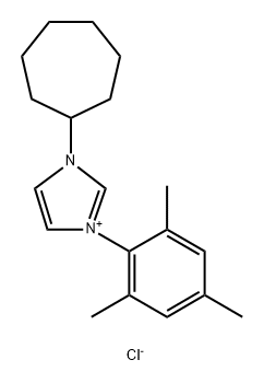 1-环庚基-3-均三甲苯基-1H-咪唑-3-鎓氯化物, 1583244-04-5, 结构式
