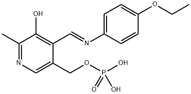 3-Pyridinemethanol, 4-[[(4-ethoxyphenyl)imino]methyl]-5-hydroxy-6-methyl-, α-(dihydrogen phosphate) (9CI) 化学構造式