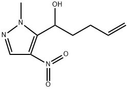 1-(1-甲基-4-硝基-1H-吡唑-5-基)戊-4-烯-1-醇,1586044-15-6,结构式