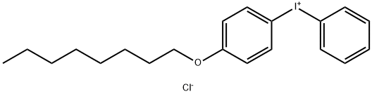 Iodonium, [4-(octyloxy)phenyl]phenyl-, chloride (1:1) Structure