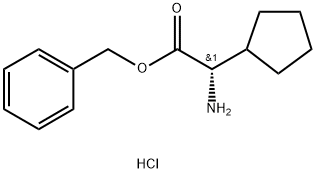 S-Cyclopentylglycine phenylmethyl ester hydrochloride Structure
