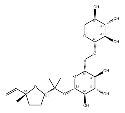 linalool 3,6-oxide 6-O-xylopyranosylglucopyranoside Structure