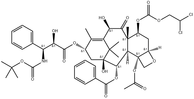 4-Dichloroethoxy-carbonyl docetaxel 化学構造式