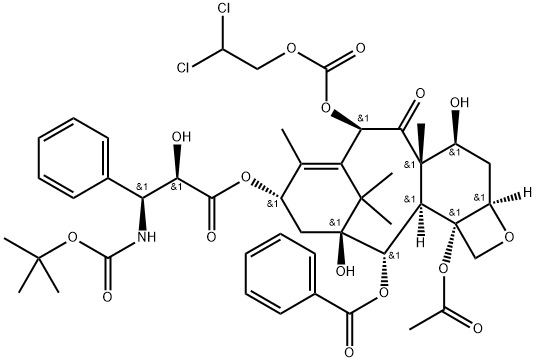10-O-2,2-Dichloroethoxycarbonyl Docetaxe 化学構造式