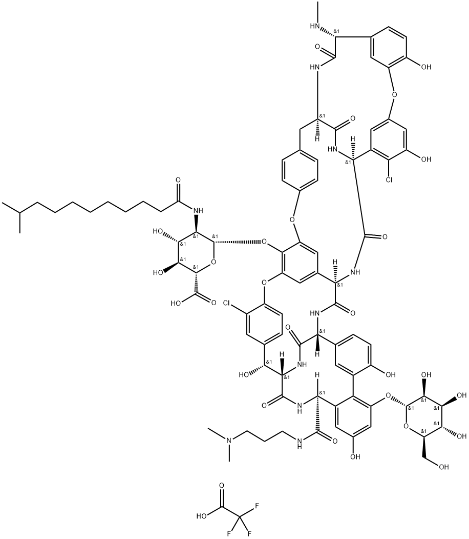 Dalbavancin trifluoroacetate salt Structure