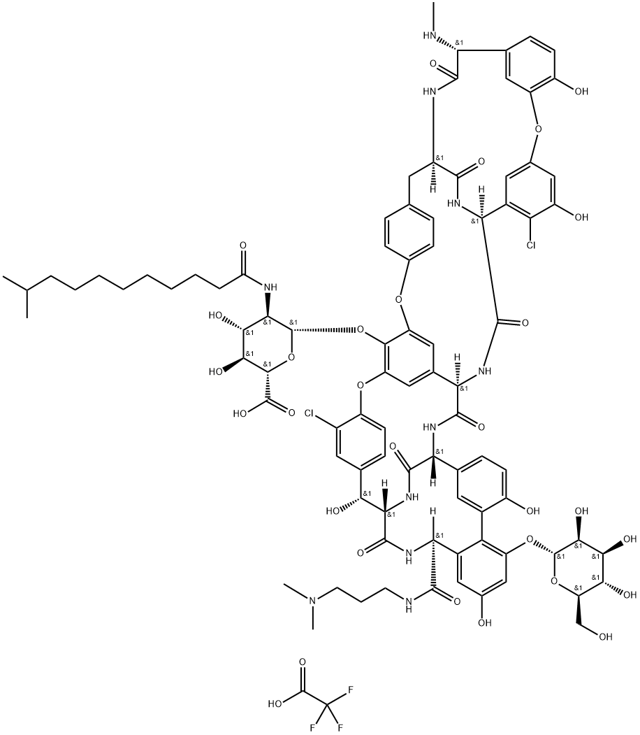 2H6]-达巴万星三氟乙酸盐 结构式