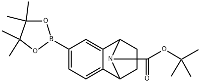 叔丁基6-(4,4,5,5-四甲基-1,3,2-二氧杂硼烷-2-基)-1,2,3,4-四氢-1,4-环氧萘-9-羧酸盐 结构式