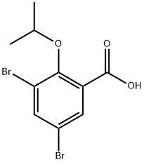 3,5-Dibromo-2-isopropoxybenzoic acid Struktur