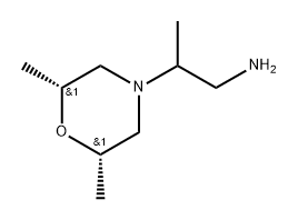 rac-2-[(2R,6S)-2,6-dimethylmorpholin-4-yl]propan-1-amine, cis 结构式