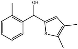 4,5-Dimethyl-α-(2-methylphenyl)-2-thiophenemethanol 结构式