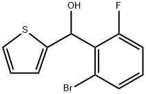 (2-bromo-6-fluorophenyl)(thiophen-2-yl)methanol Struktur