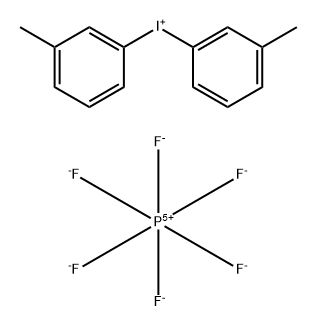 二(3-甲基苯基)六氟磷酸碘98.00%, 159349-70-9, 结构式