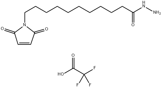 N-kappa-Maleimidoundecanoic acid hydrazide trifluoroacetate Struktur