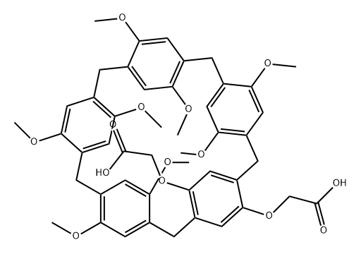 柱[5]芳烃二乙酸, 1593914-92-1, 结构式