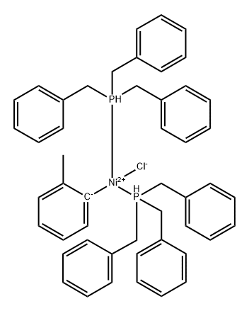 trans-Bis(tribenzylphosphine)(2-methylphenyl)nickel(II) chloride 95% Struktur