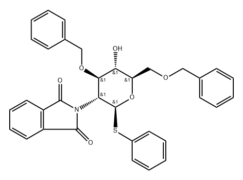 Phenyl 2-deoxy-2-(1,3-dihydro-1,3-dioxo-2H-isoindol-2-yl)-3,6-bis-O-(phenylmethyl)-1-thio-beta-D-glucopyranoside|苯基 2-脱氧-2-(1,3-二氢-1,3-二氧代-2H-异吲哚-2-基)-3,6-二-O-(苯基甲基)-1-硫代-BETA-D-吡喃葡萄糖苷