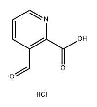 2-Pyridinecarboxylic acid, 3-formyl-, hydrochloride (1:1) Struktur