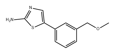 5-(3-(甲氧基甲基)苯基)噻唑-2-胺, 1601157-14-5, 结构式