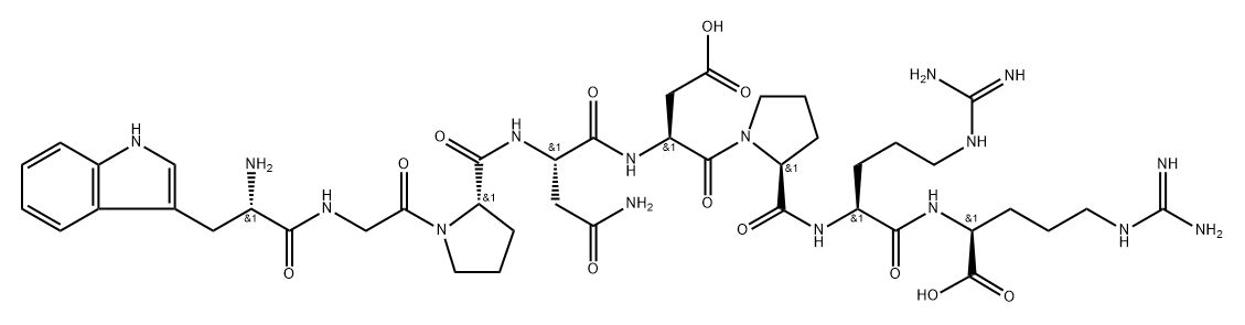HCV CORE PROTEIN (107-114), 160187-74-6, 结构式