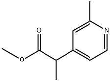 4-Pyridineacetic acid, α,2-dimethyl-, methyl ester Structure