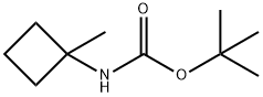 1,1-Dimethylethyl N-(1-methylcyclobutyl)carbamate Structure