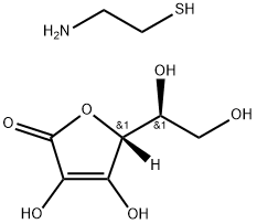 L-Ascorbic acid, compd. with 2-aminoethanethiol (1:1) (8CI,9CI) Structure